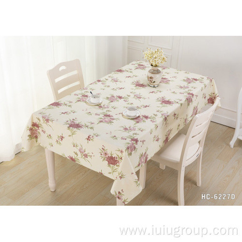 OEM Wholesale Embossed Beautiful Decoration PVC Tablecloth